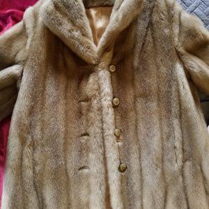 Tissavel for Country Pacer Tan Faux Fur Coat